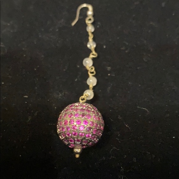 Pink topaz and rose quartz necklace with accents - Picture 5 of 5